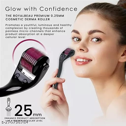 Derma Roller Hair Therapy Micro-Needle | Derma Roller for Hair re-growth & Skin