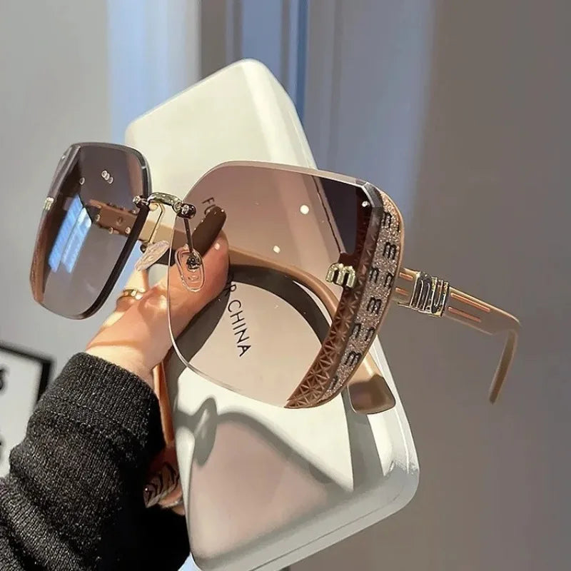 Fashion Oversized Square Sunglasses Women 2025 Luxury Brand Sun Glasses