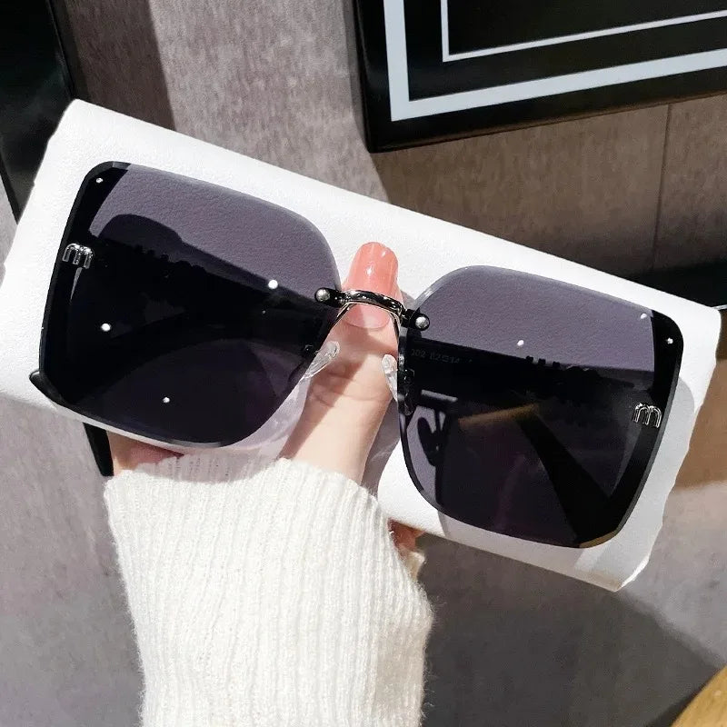 Fashion Oversized Square Sunglasses Women 2025 Luxury Brand Sun Glasses