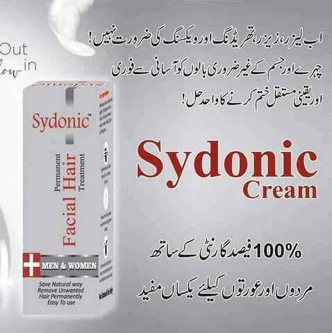 Sydonic Permanent Facial Hair Treatment – 30ml for Men & Women
